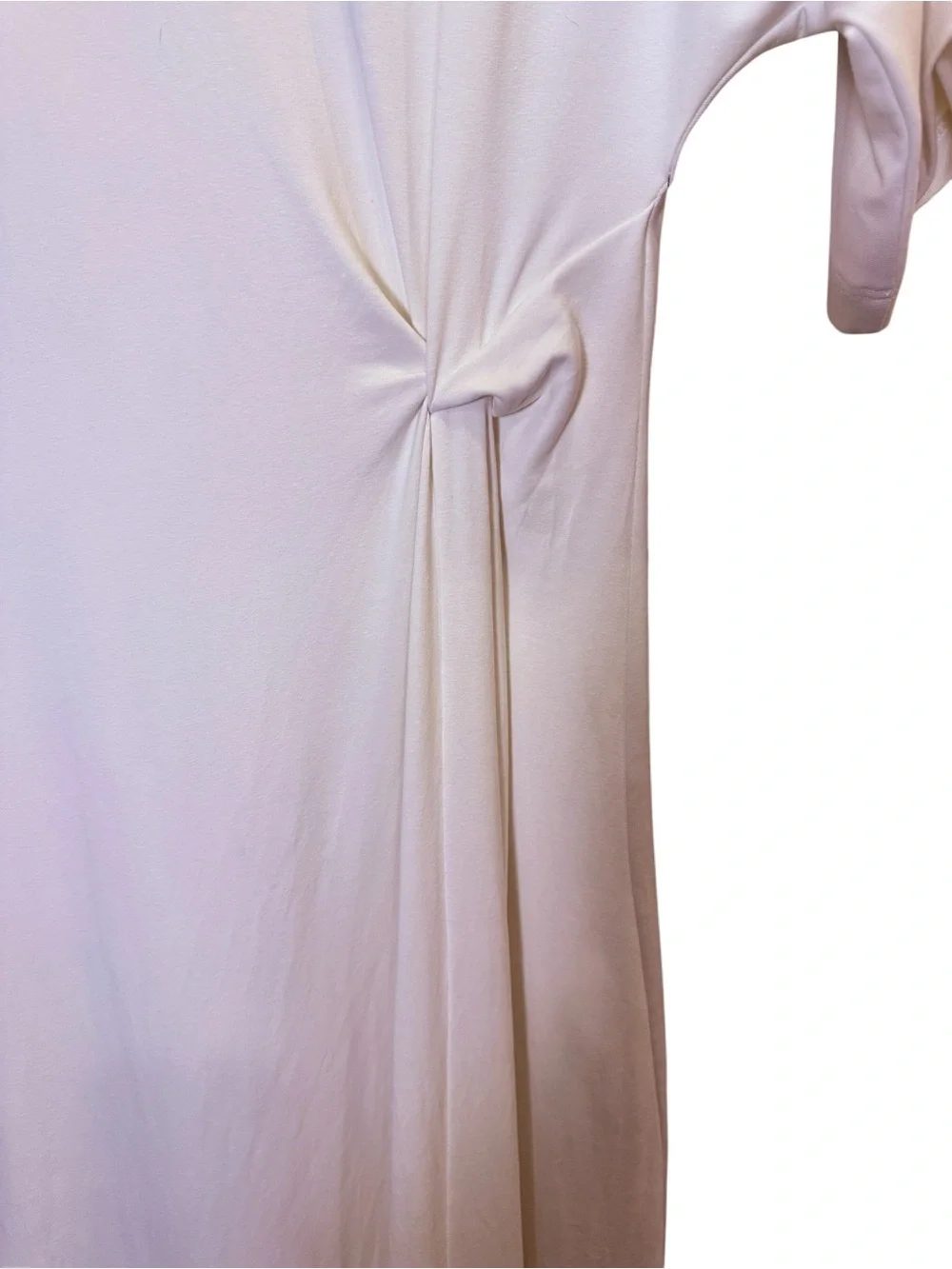 Tuckernuck Women’s Cream Streamlined Cotton Blend Gathered Waist Maxi Dress sz S - Picture 3 of 16
